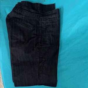 NYDJ Women's Black Straight Leg Jeans, size 2P